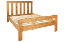Collection Chile Small Double Bed Frame - Oak Stain.